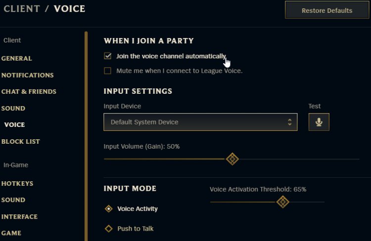 Cant connect to lol voice chat