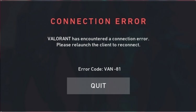 Ошибка работы античитера Vanguard