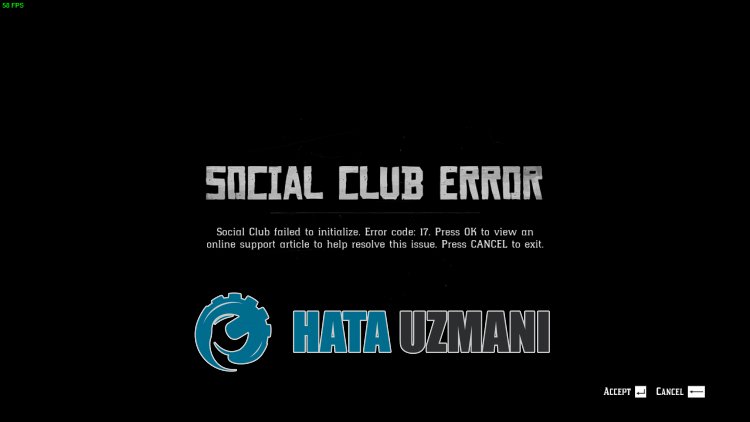 Social Club 错误代码 17